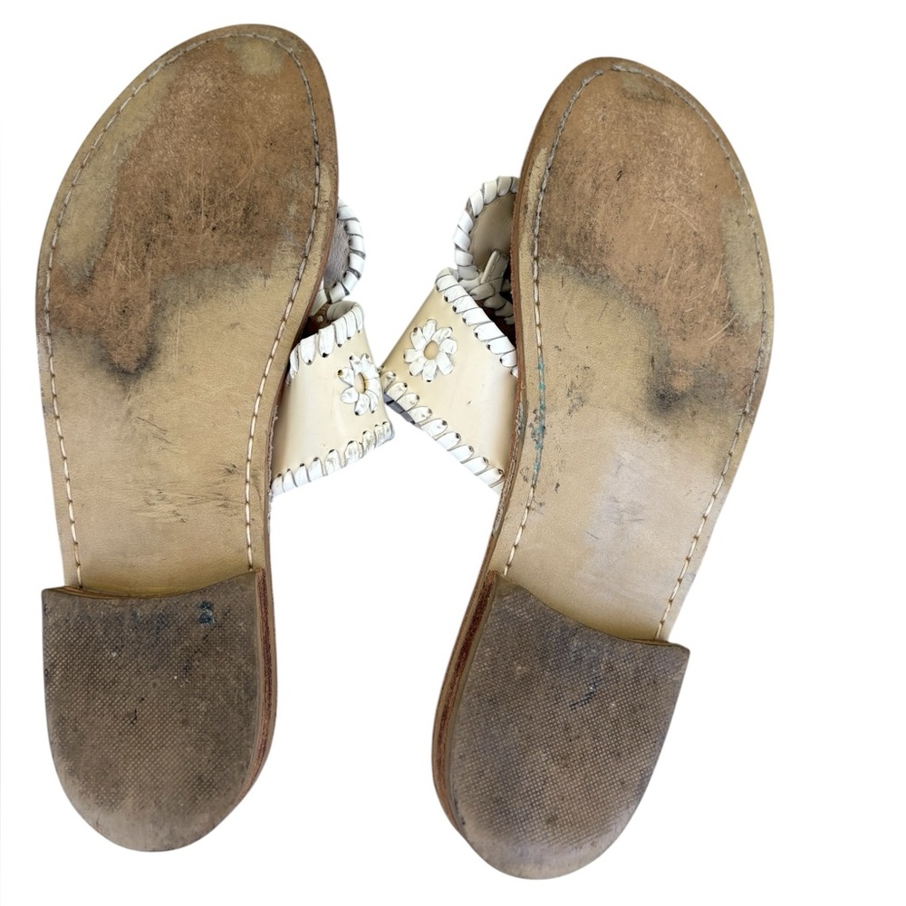 Jack Rogers Cream and Tan Women's Sandals - Picture 6 of 6